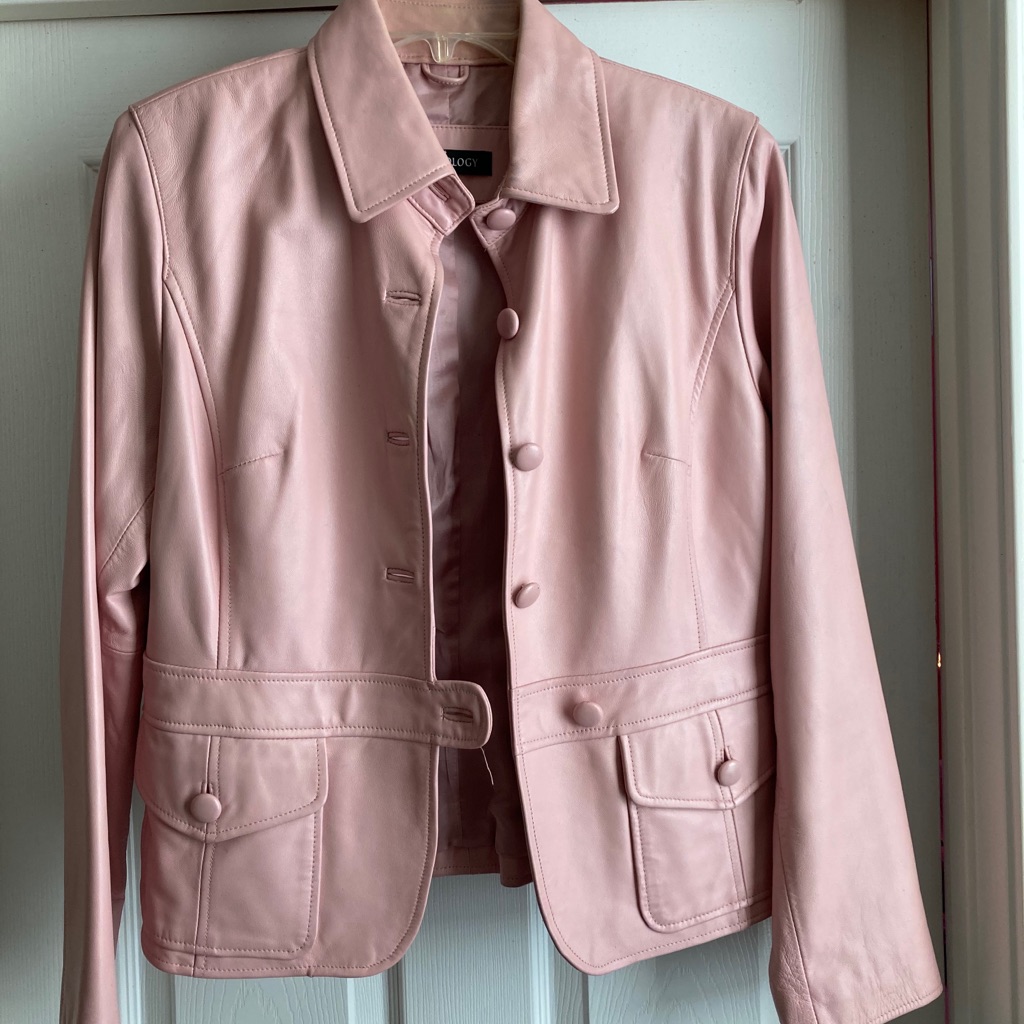 Pink Soft Leather Jacket